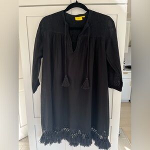 Roller Rabbit | Tassel Swim Cover Up Dress | Black